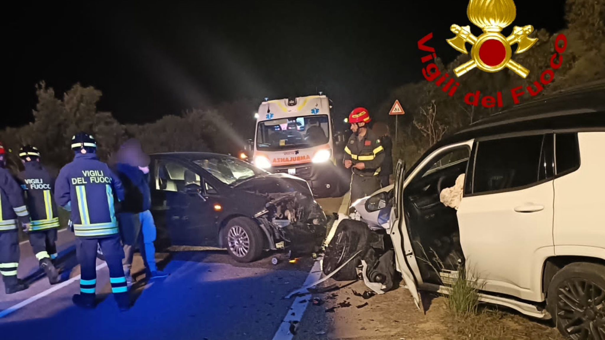 Arzachena Frontale Tra Auto Tre Feriti Una All Ospedale Di Olbia