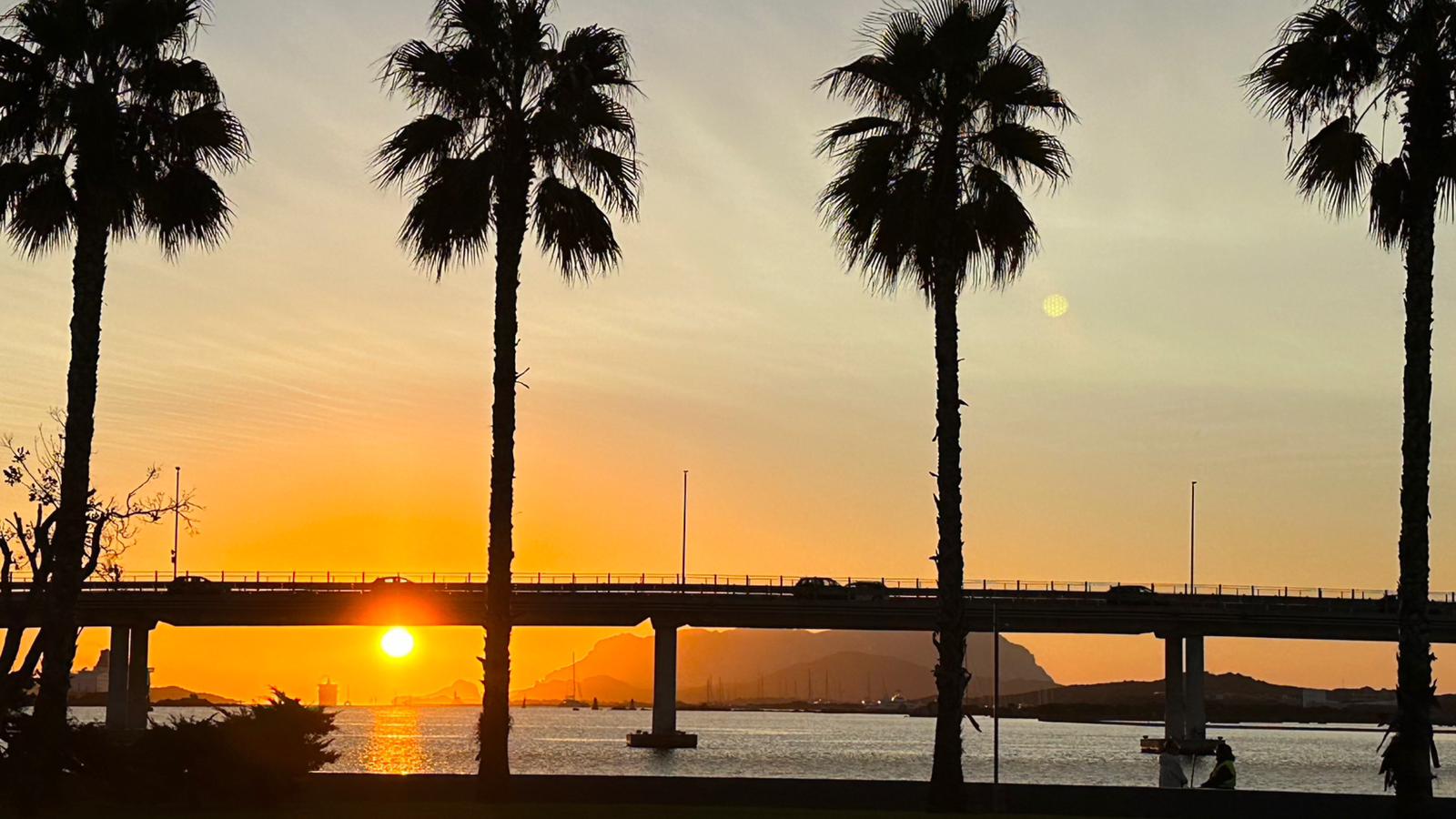 Olbia: l'alba sul lungomare 