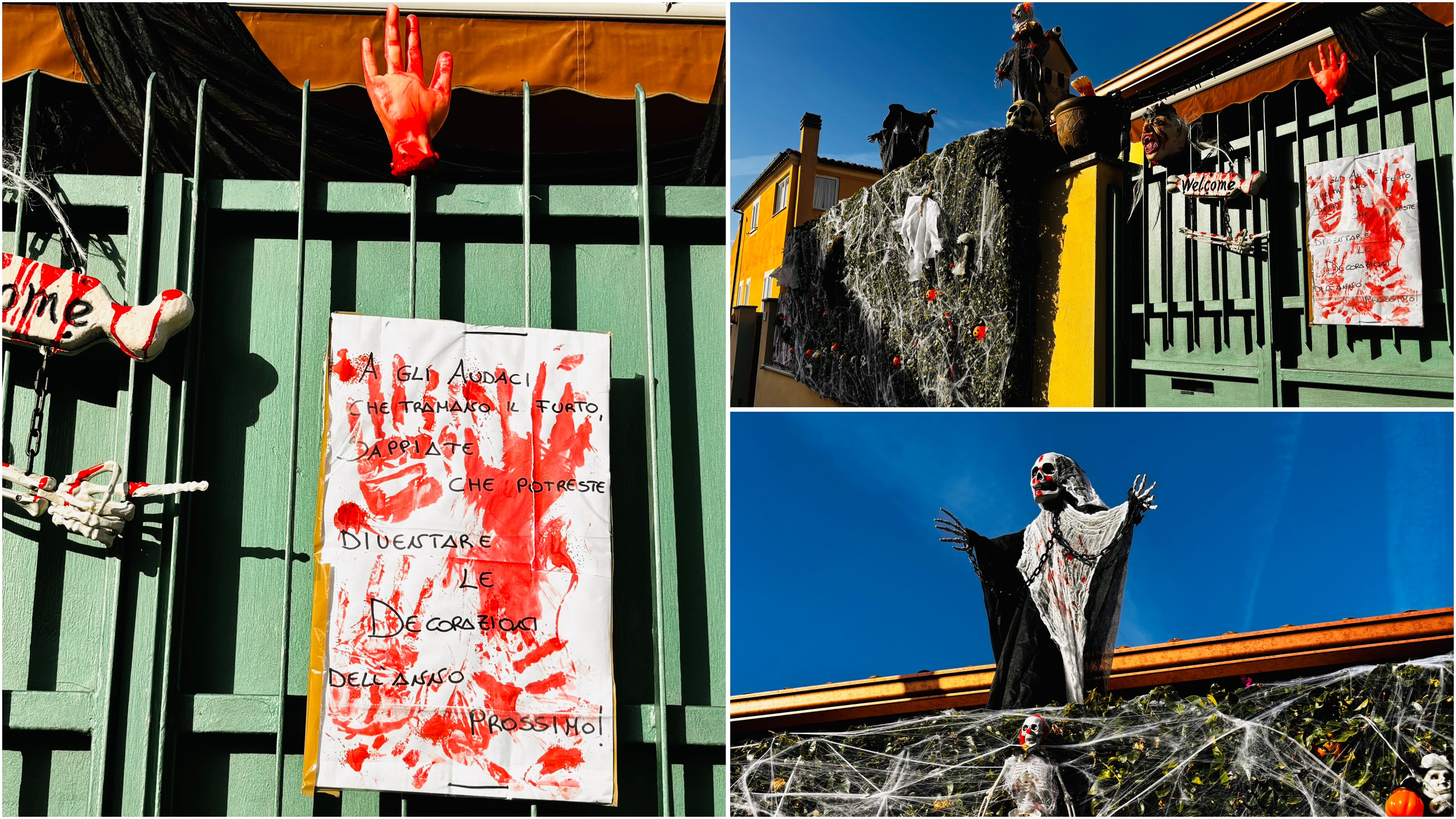 Olbia: spunta la casa a tema Halloween