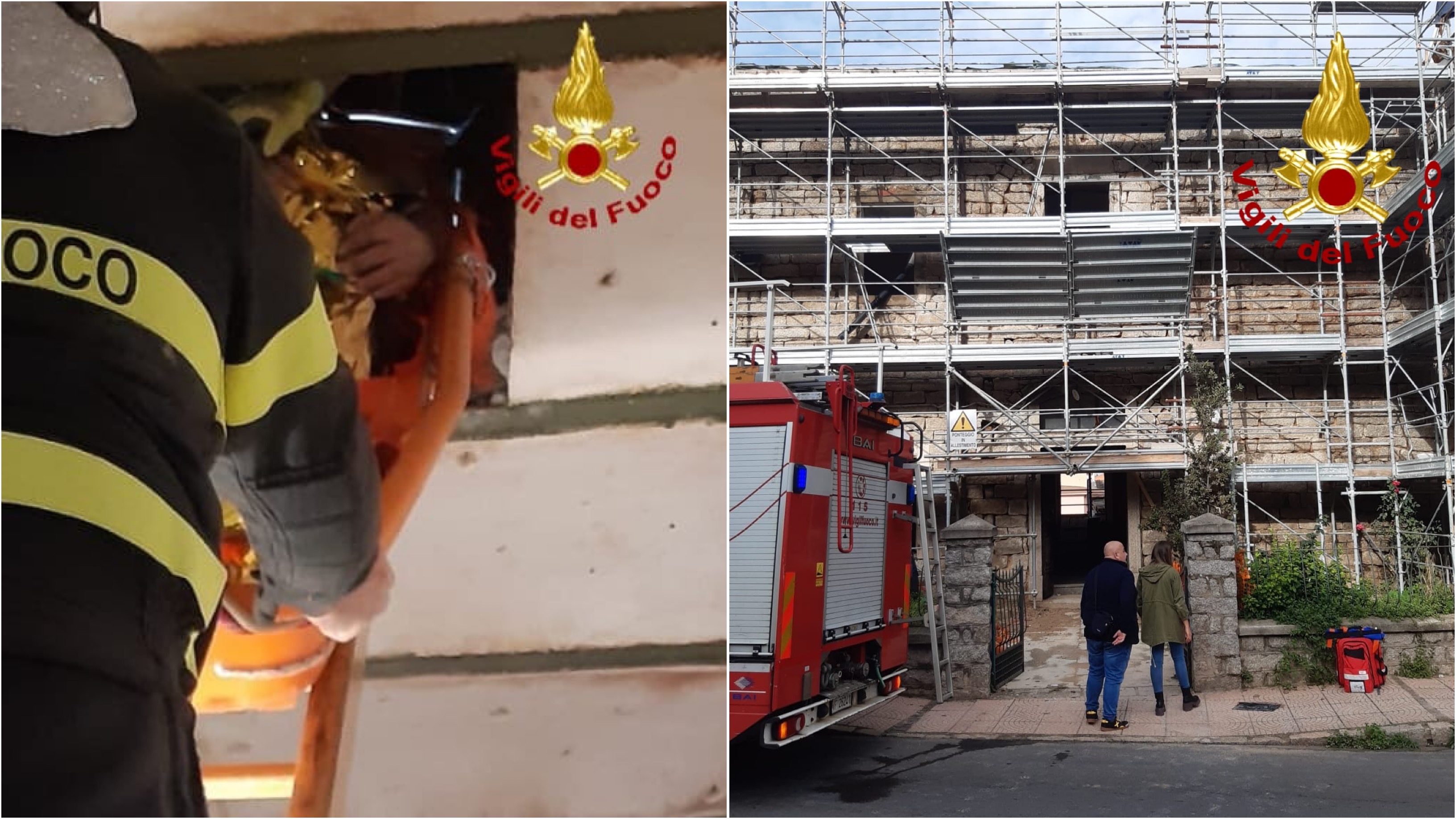 Tempio, incidente in cantiere: operaio soccorso dai VVF