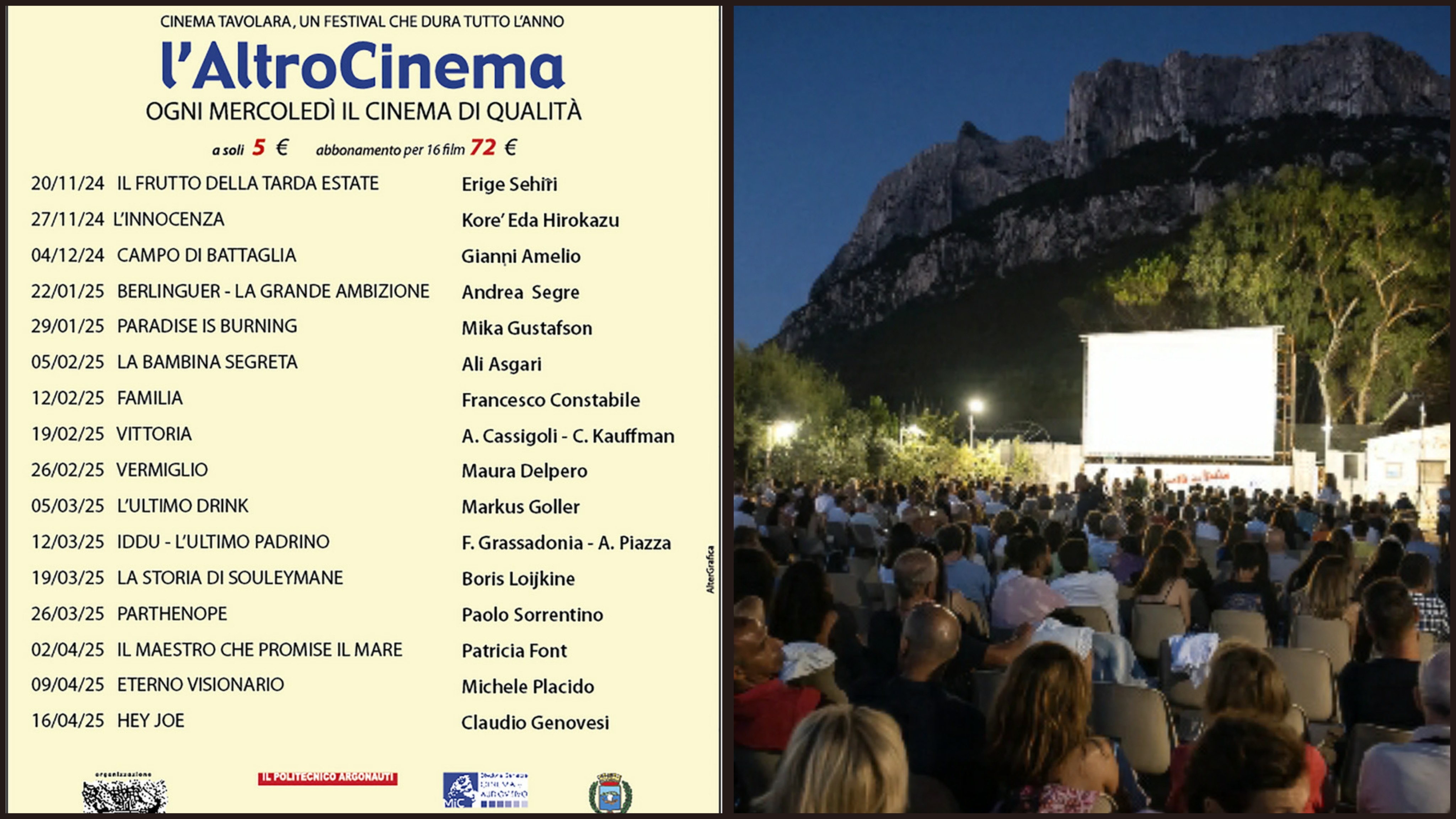 Olbia, al via la rassegna “L’altro Cinema”, con i film d’autore