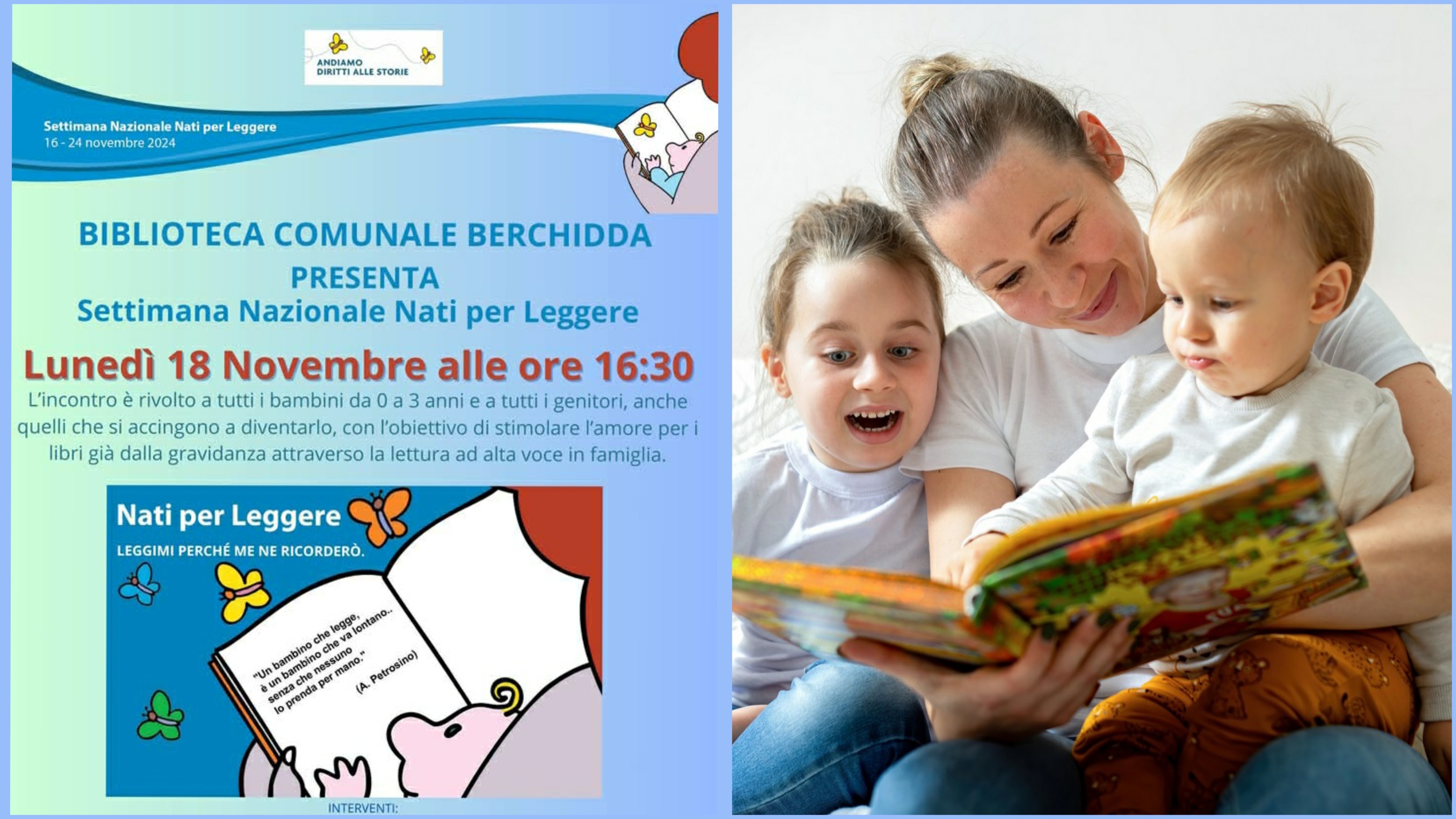 Berchidda, “Nati per leggere”: grandi storie per i piccini da 0a 3 anni