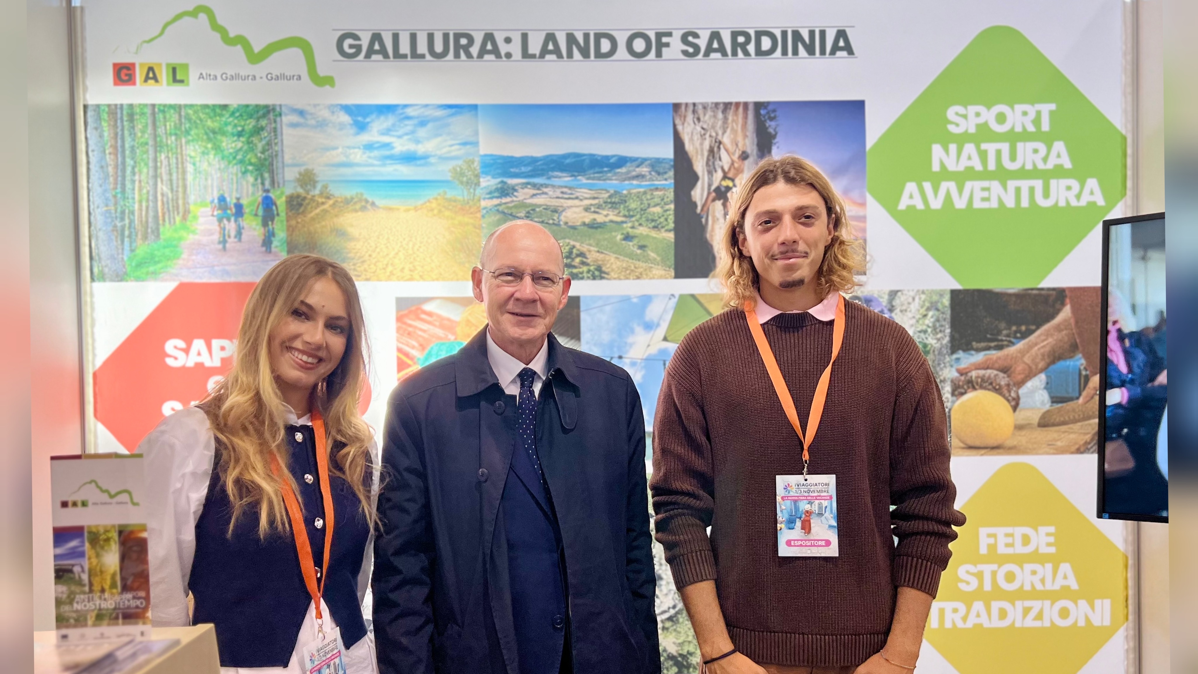 Gallura: il Console Gabriele Meucci visita lo stand del GAL