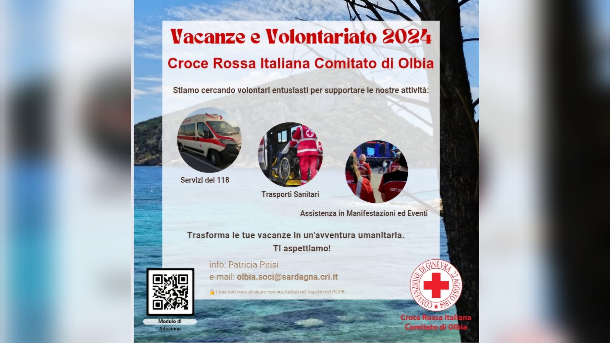 Olbia, nuova iniziativa estiva di Croce Rossa Italiana