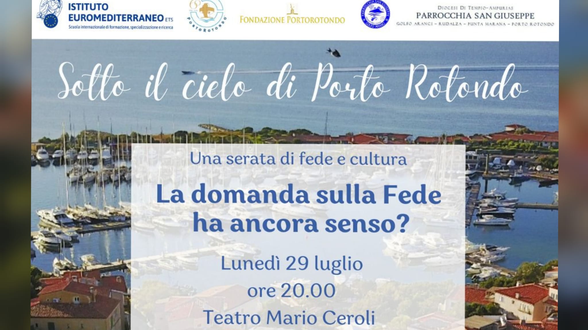 Olbia, una serata di fede e cultura “Sotto il cielo di Porto Rotondo”