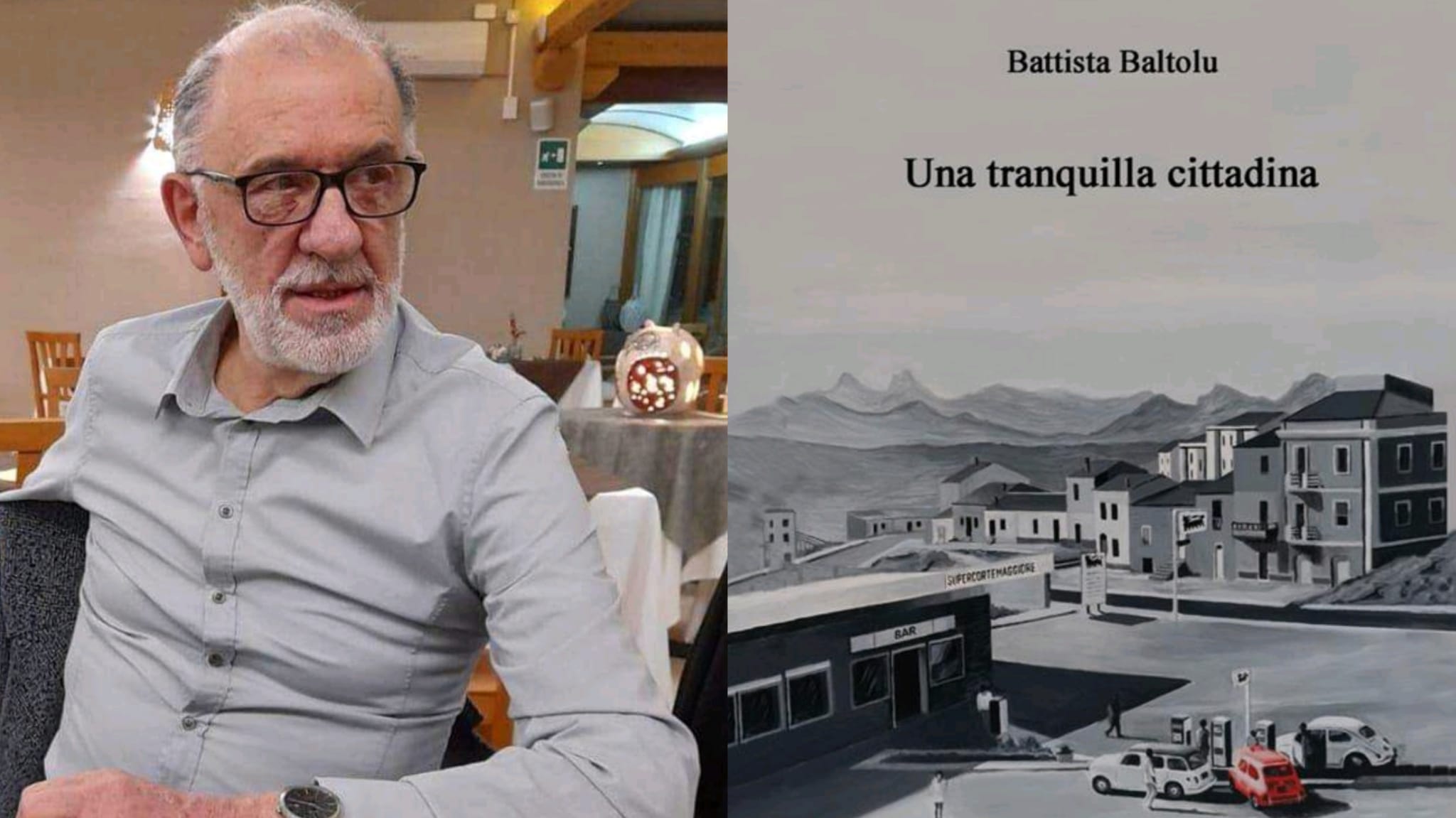 Tempio-Pausania, stasera la presentazione dell’opera prima di Battista Baltolu “Una tranquilla cittadina”