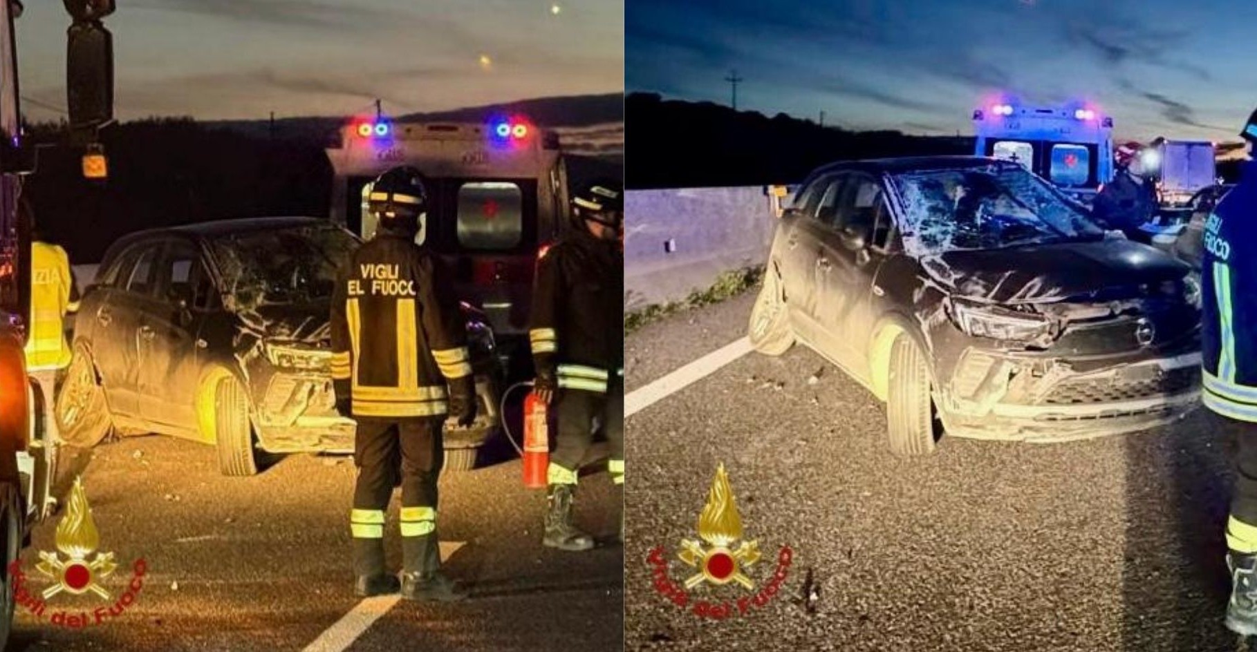 Scontro tra auto e furgone nei pressi di Olbia