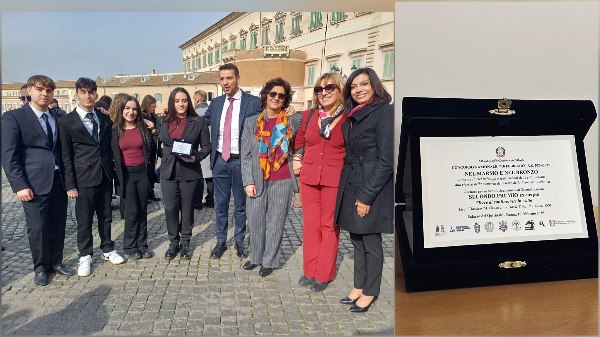 Olbia: gli studenti del Liceo Gramsci premiati al Quirinale