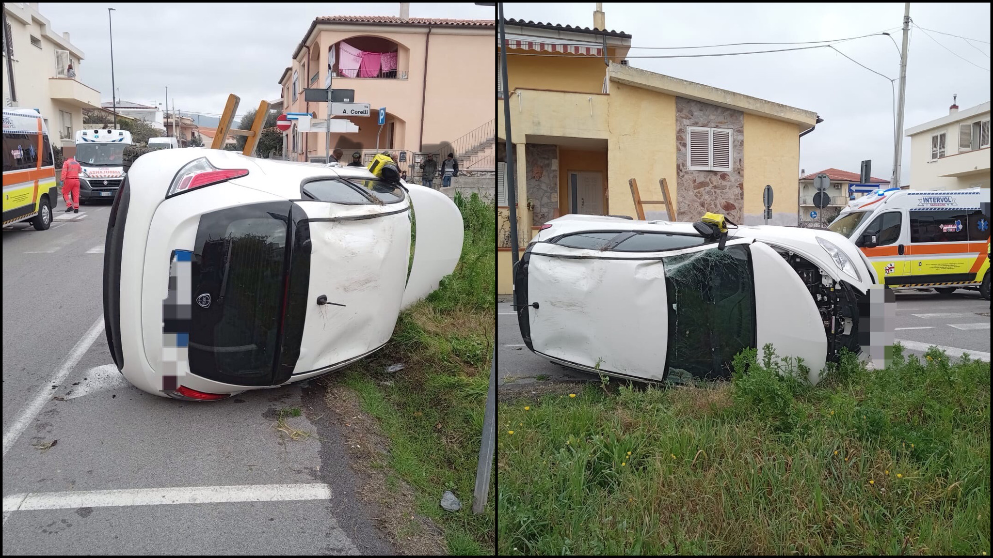 Olbia, incidente tra auto: un uomo in ospedale