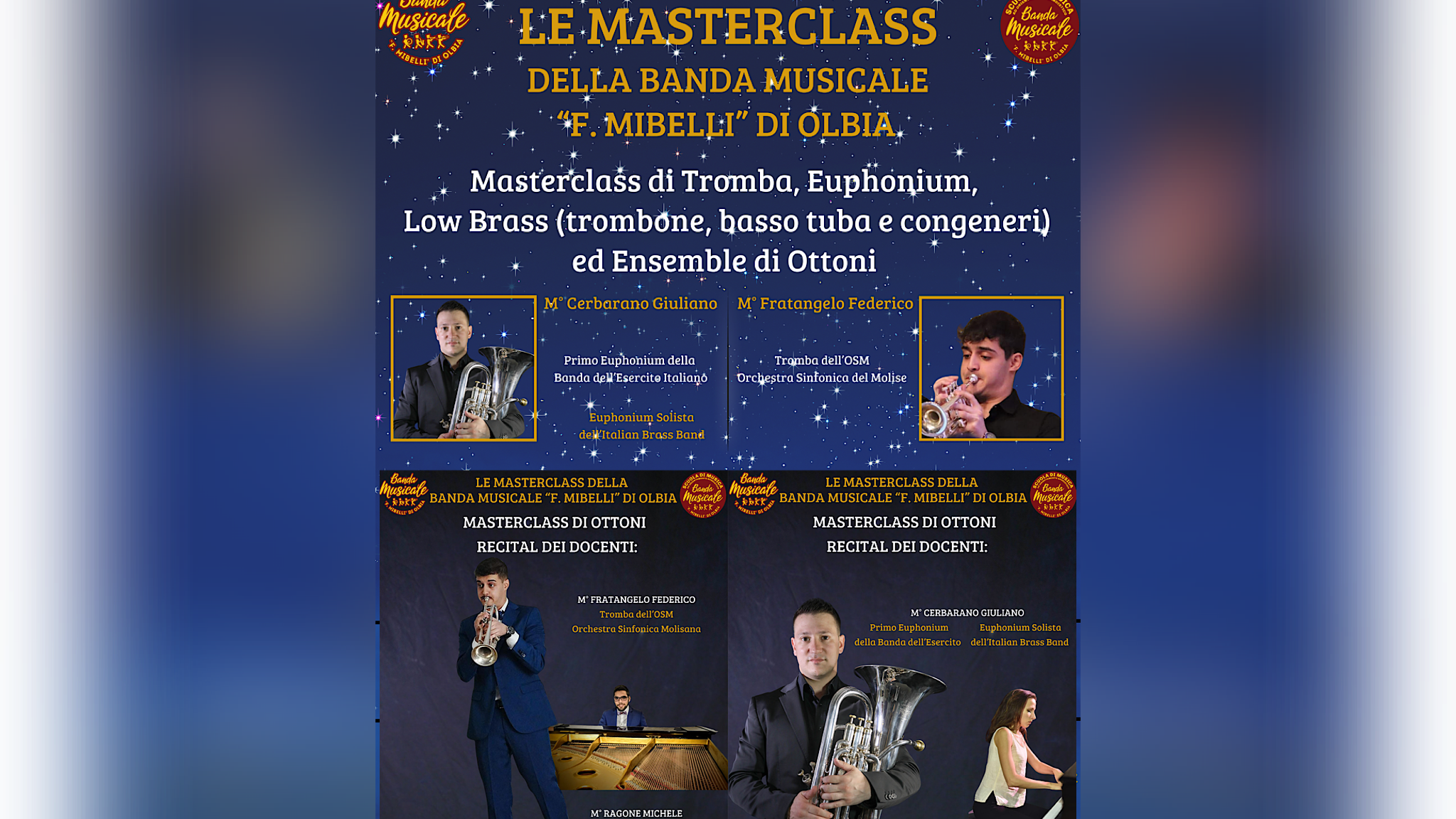 Olbia, al via la Masterclass della banda Mibelli