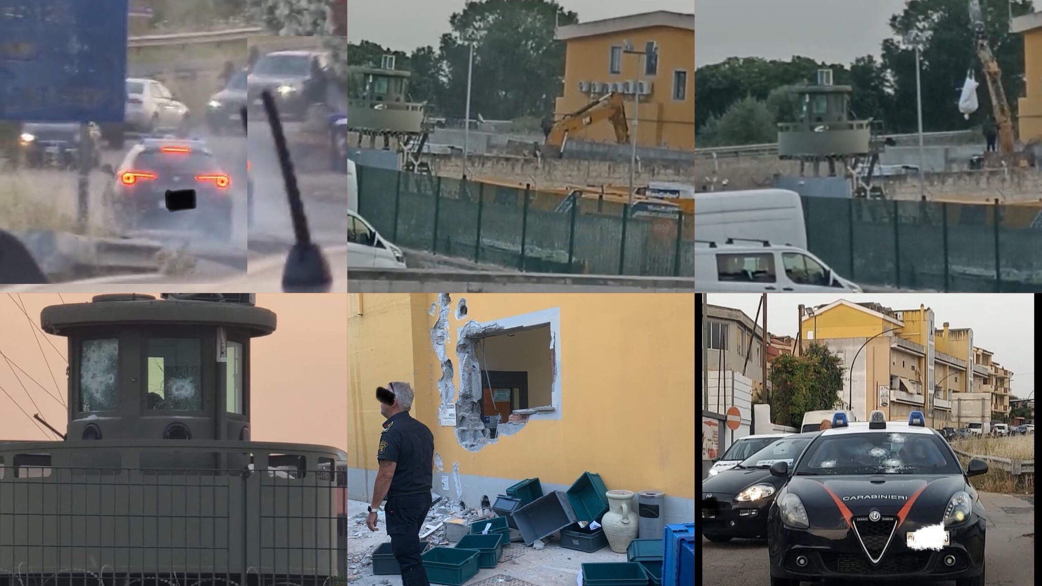 Assaltano sede Mondialpol: malviventi sparano contro Carabinieri ed incendiano auto