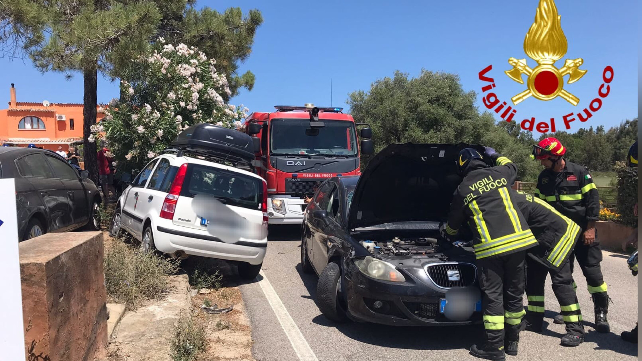 Scontro tra auto a Porto Pozzo: un ferito