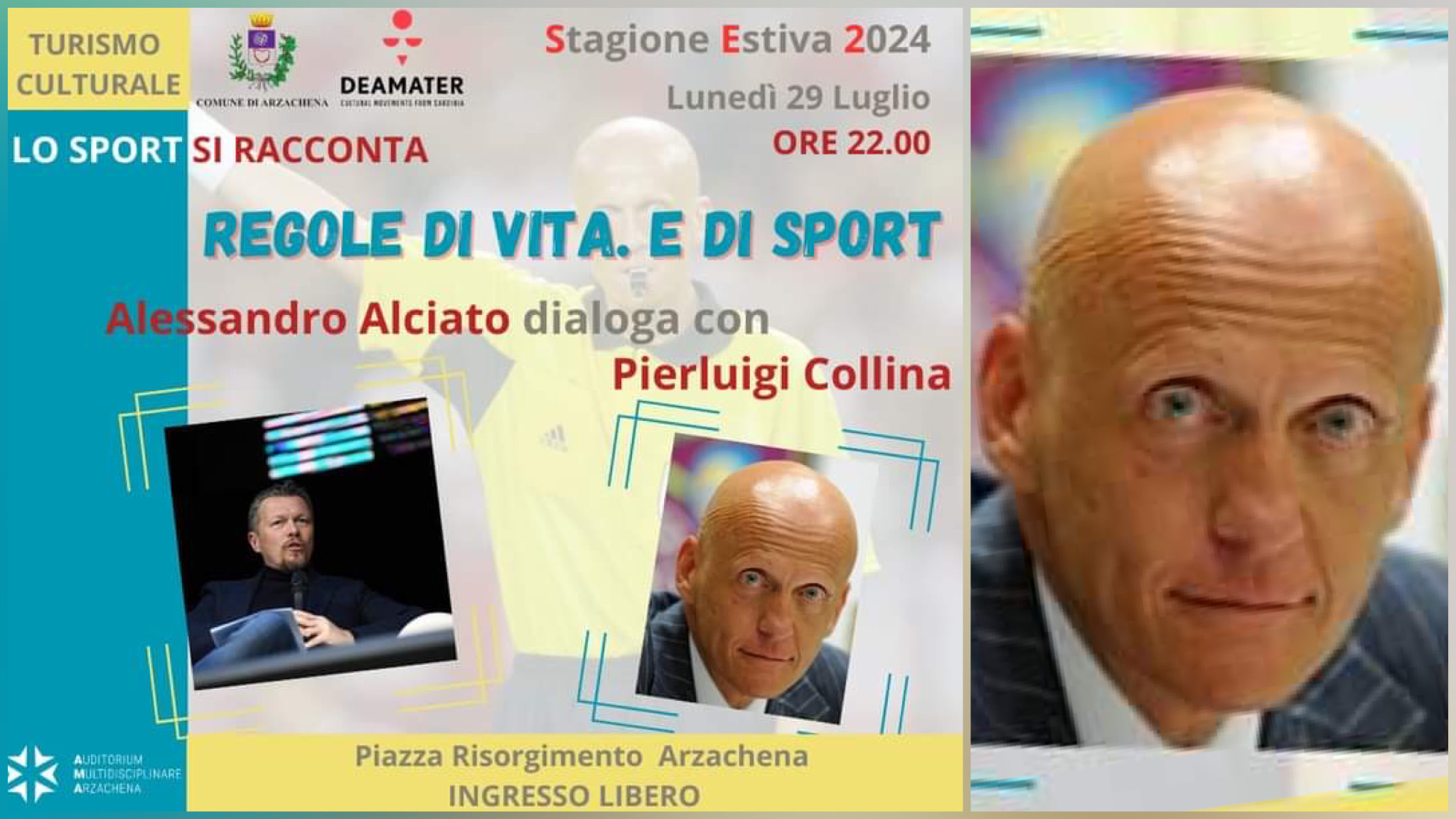 Arzachena, l’arbitro Collina parla di regole di vita e di sport