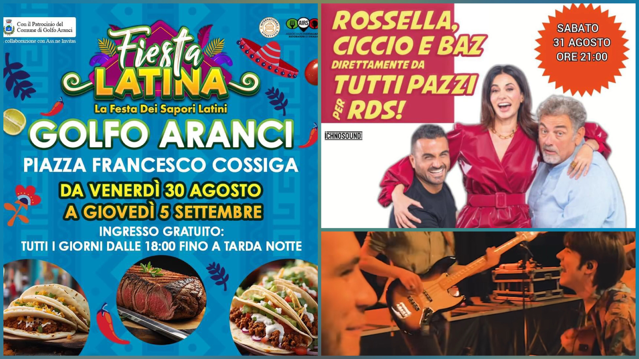 Gallura: fine agosto tra musica, spettacoli e sagre