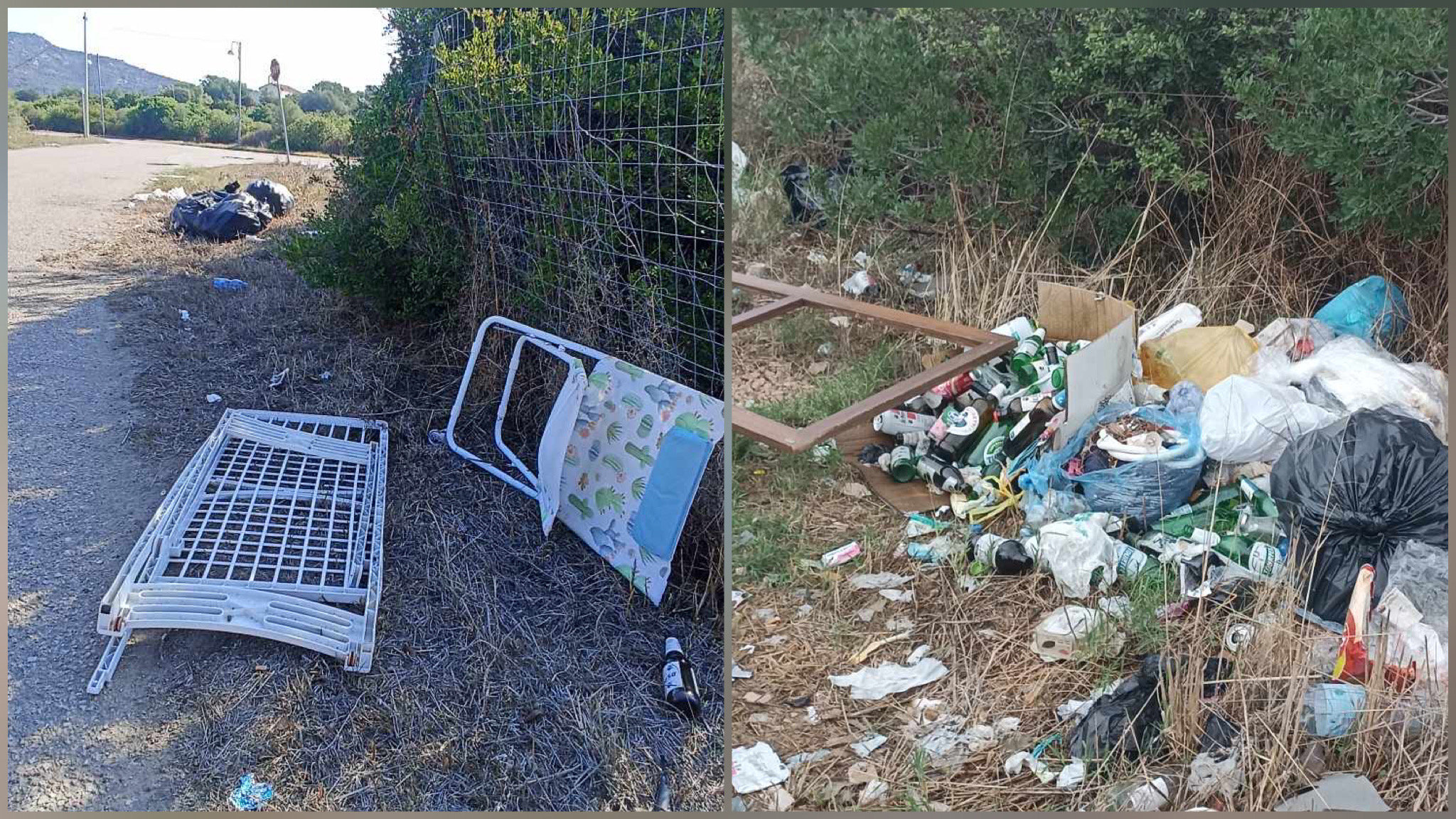 Porto Rotondo, discarica alla rotatoria Rudalza: la segnalazione