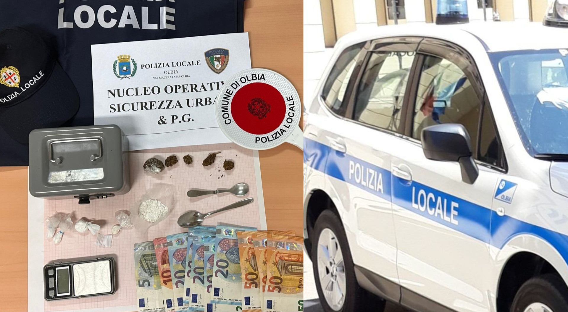 Olbia, operazione antidroga nel centro storico: donna denunciata e minorenne in comunità protetta