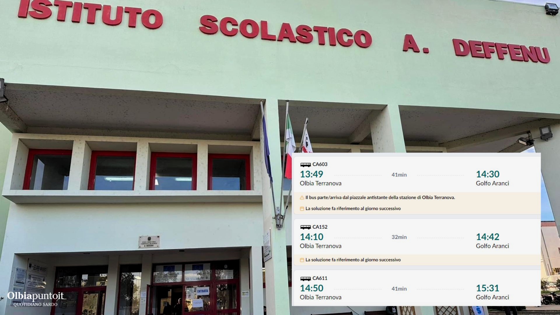 La settimana corta a scuola per alcuni è cortissima: il caso degli studenti di Golfo Aranci